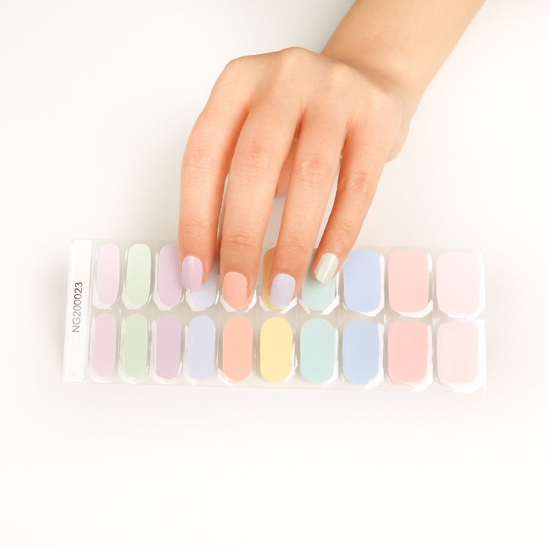 Pastel Pop Semi-Cured Gel Nail