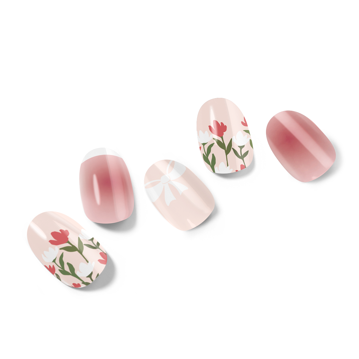 Blossom Bow Semi-Cured Gel Nail