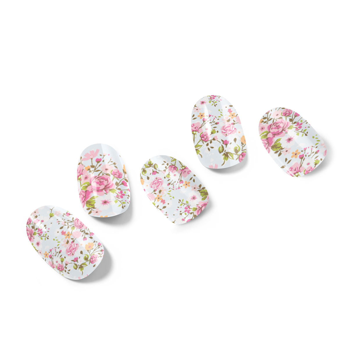 Blooming Blush Semi-Cured Gel Nail Stickers
