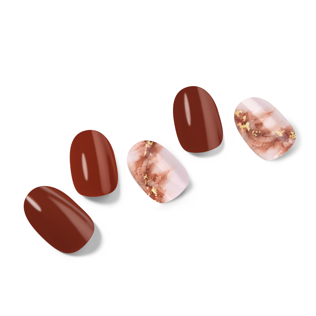 Amber Glow Semi-Cured Gel Nail