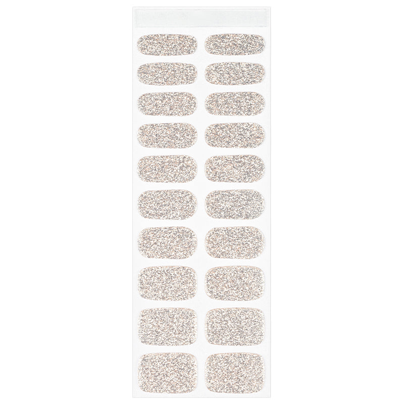 Stardust Silver Semi-Cured Gel Nail