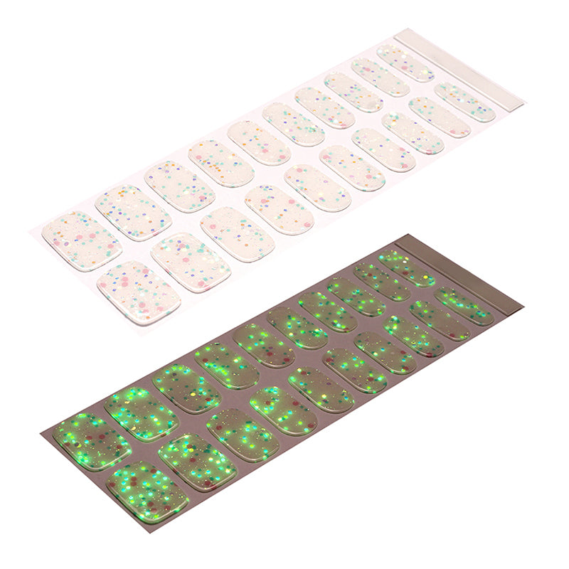 Luminous Glow Semi-Cured Gel Nail Stickers