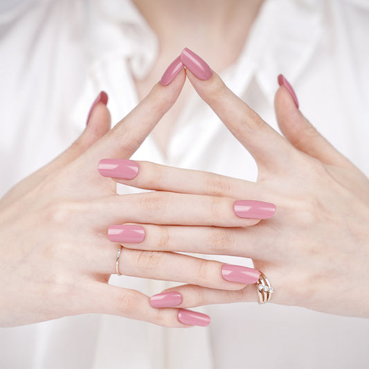 Pink Sherbet Semi-Cured Gel Nail