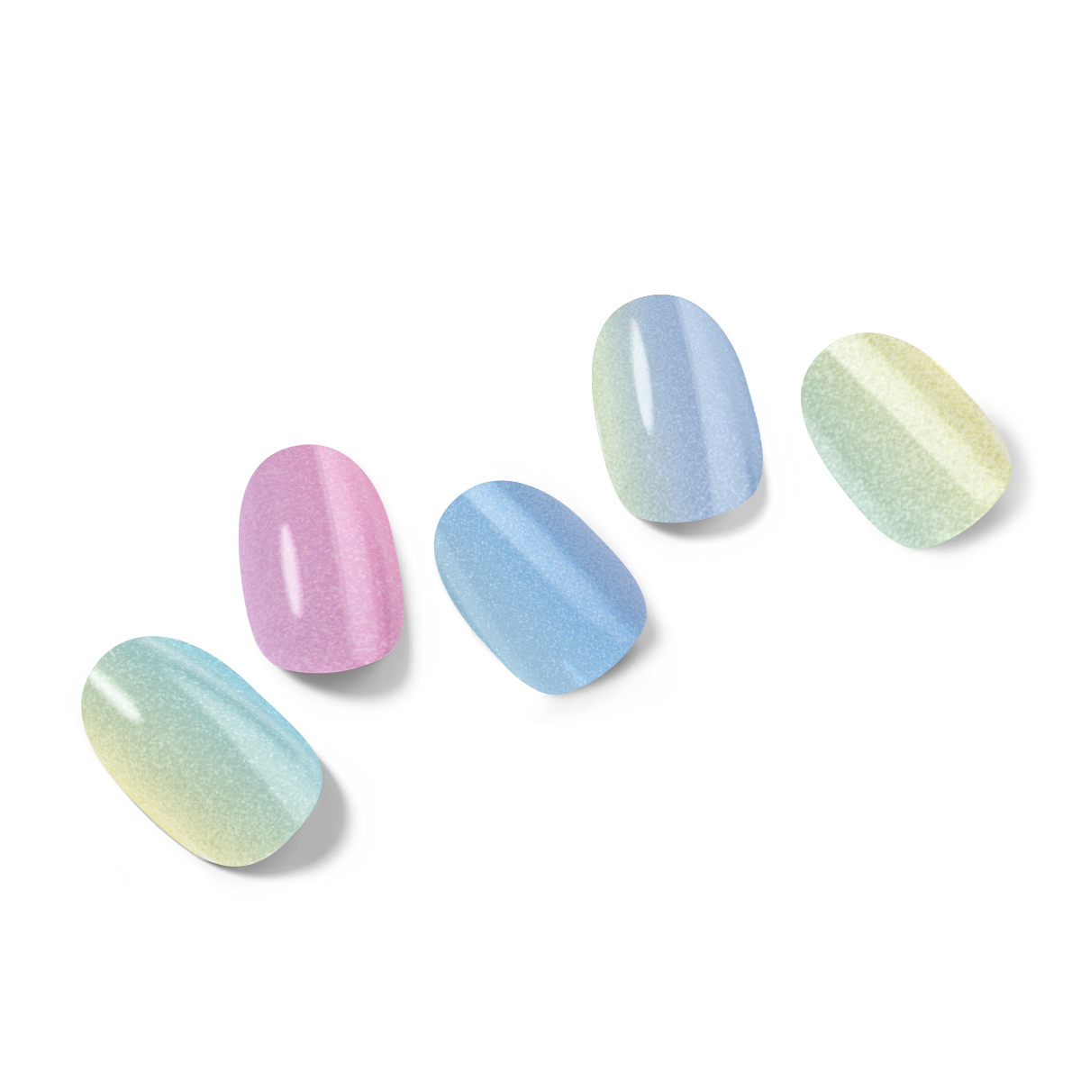 Pastel Haze Semi-Cured Gel Nail