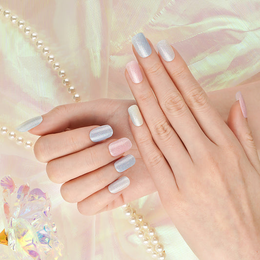 Pastel Haze Semi-Cured Gel Nail