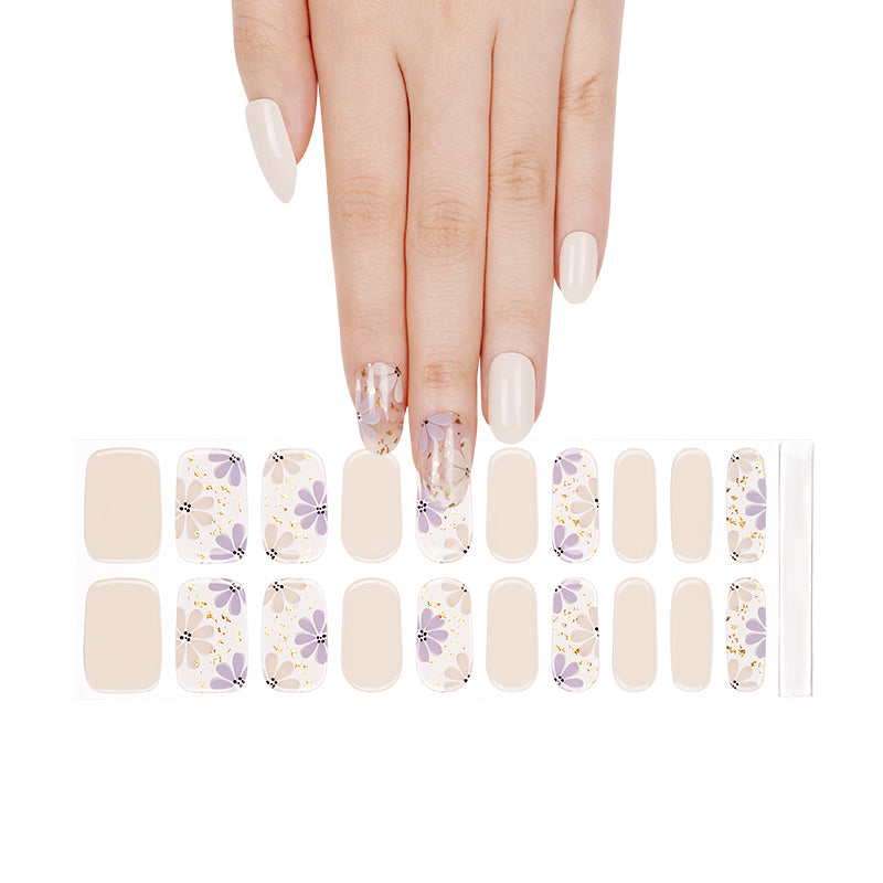 Ivory Bloom Semi-Cured Gel Nail