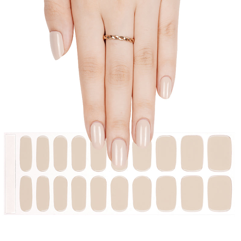 Classic Beige Semi-Cured Gel Nail